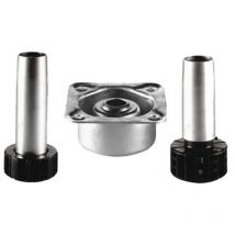 Pied zingué plat 60X60 réglage diamètre 50 - 10 cm - manart - 113R50/10 Notre Selection