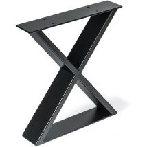 Pied de meuble en acier Finition pores noirs Mesures 38080382mm 1 unité - talla