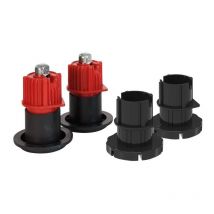 Pied plastique noir - Hauteur : 80 mm Camar