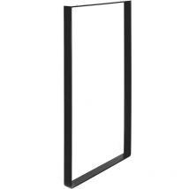 Pied industriel pour meuble Fabriqué en acier Finition pores noirs Dimensions 38540850mm Hauteur : 85cm 1 unité - talla
