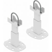 Paire de fixations au sol pour radiateur aluminium - pied avec système anti-dégagement pour radiateur aluminium - Capacité maximale 200 kg par