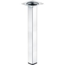 Pied de table – Acier chromé – 25 x 25 x 700 mm – Quincaillerie – HAFELE