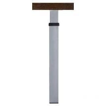 Manart - Pied télescopique carré - Décor : Nickel satiné - Hauteur maxi : 1100 mm - Hauteur mini : 900 mm