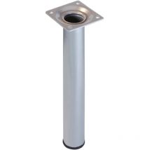 Piede Tondo in Alluminio Bianco 30 x 200 mm