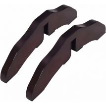 Piedini di supporto per recinzione in legno di pino per animali domestici, piedi di sostegno per paraventi, piedino doppio per pannello, 30,5 x 9 x