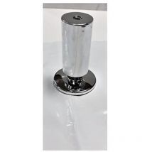 Piedino in abs cm. 9 cromo P1808. Prezzo per 1 pezzo.