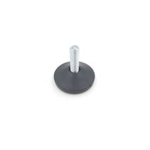 Piedino Regolabile D.40mm M8 – Politene Nero – Altezza 43mm – 1 Pezzo