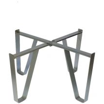 Piedistallo Base in acciaio zincato per botte contenitore olio vino da 150 litri ø 53 cm
