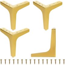 ZVD - Pieds de Canapé en Métal Triangulaires - 17cm, Moderne, pour Armoire, Canapé, Chaise