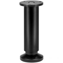 Pied réglable en hauteur 15/17cm aluminium noir
