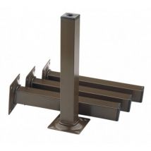 Element System - Pieds meubles noir ral 9005 25x25mm H.700mm (Par 4)