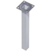 Element System - Pieds De Meubles En Acier Tubulaire Blanc 800mm Carré (par 4)