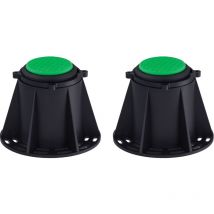 Noyon&thiebault - Pieds réglables pour receveur de douche 77 / 124 mm lot de 2