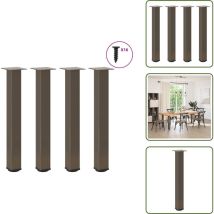 Pieds de table basse acier naturel 4 pcs 72-74 cm acier - Pied De Table Basse - Pieds De Table Basse - Pied De Table - Pied De Table De Meuble