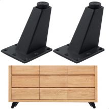 Pieds De Table Meuble Canapé - Convient pour Armoire Table Basse tv Et Autres Meubles Hauteur Réglable 4 Pièces 8 x 7 6,3 cm Robuste Durable Forte