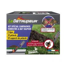 Le Detaupeur - Piège à taupe Le Détaupeur 2 tiges + 10 pétards