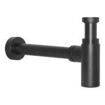 Siphon Lavabo Noir 5/4 Piège à Bouteille