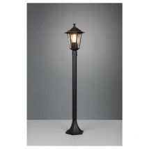 Meinewunschleuchte - pienza palo da esterno 6 lati fusione di alluminio nera e vetro trasparente h. 100CM IP44