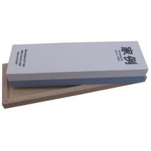Pierre d'affûtage L200xl60xH30 mm 400/1000 dans un coffret de bois