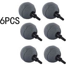 Pierre à air pour aquarium 6 pièces Diffuseur d'oxygène pour aquarium Pierre à air pour boules d'aquarium Diffuseur Bubbler pour pierre d'aquarium