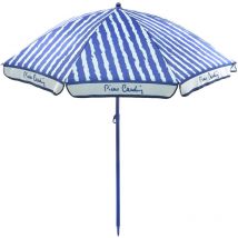 Linea Haiti, Ombrellone Spiaggia Taormina, Raggi in Acciaio, palo Acciaio, Cotone, 200 cm, Celeste - Pierre Cardin