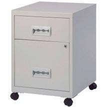 Combi Filing Cabinet 2 Drawer - Grey - Pierre Henry