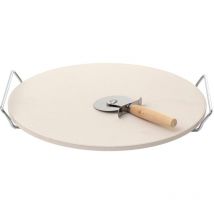 Secret De Gourmet - Pierre Pizza Barbecue 33 cm + Roulette - Neka