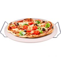 Bakaji - Four à pierre pour cuisson de pizzas, pain et toasts de la collection bbq 33 cm