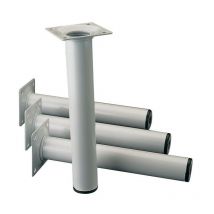 Element System - Pie de mueble blanco 30mm H.400mm placa (Por 4)