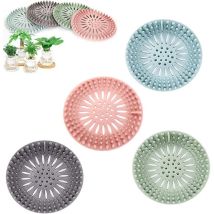 Piezas De Filtro De Cabello De Silicona, Filtro Protector De Drenaje Para Orificios De Drenaje, Utilizado En Baño Y Cocina, Baño, Fácil De Limpiar