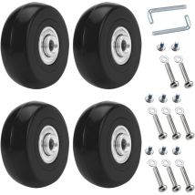 Piezas Ruedas Universales para Maleta, Ruedas de Repuesto para Equipaje de 50 x 18 mm, Ruedas de Repuesto para Maleta, Ruedas para Maleta de