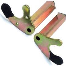 Ahlsen - Piezas Soportes Universales en u para Pata de Cabra Par de Caballetes Traseros Redondos en Forma de u para Motocicleta Carga hasta 400 kg