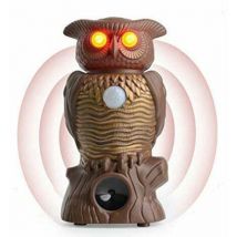 OrchidPigeon Repeller, Anti Pigeons Scarecrow Bird Scarer Fake Owl Repeller with Reflective Eyes for Plant Protection