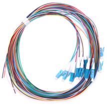Basetbl - Pigtail en fibre optique 12 brins lc/upc monomode à faible perte d'insertion 1,5 m
