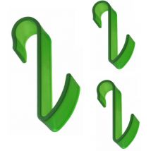 Pika - shop 3 pz appendino per termoarredo tubo orizzontale modello hook verde
