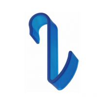 Shop appendino per termoarredo tubo orizzontale modello hook azzurro - Pika