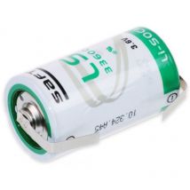 Pila al litio - cloruro di tionile (li-socl2) 3,6V 17Ah con linguette a saldare Saft LS33600 - d