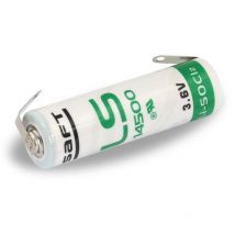 Pila al litio - cloruro di tionile (li-socl2) 3,6V 2,6Ah con linguette a saldare Saft LS14500 - aa
