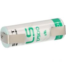 Pila al litio - cloruro di tionile (li-socl2) 3,6V 3,6Ah con linguette a saldare Saft LS17500 - a
