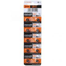 Blíster de 10 pilas alcalinas de botón LR41 de 1,5V
