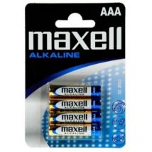 Pilas alcalinas MAXELL LR03 AAA (blister 4 uds)