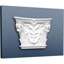 Pilaster Stuck Orac Dekor K251 LUXXUS Kapitell Stuck Dekor Element Akanthusblatt Material Hartschaum leicht stabil weiß