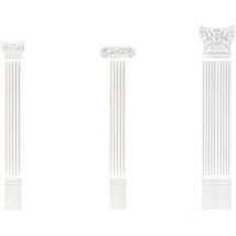 Pilastro 135x20mm Decorazione a stucco in rilievo pu Grand Decor PL253: Base