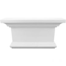 Pilastro colonna piatta facciata muro stucco pc dimensioni pc: Taglia m - chiuso, Base/capitali - possono essere utilizzati su entrambi i lati