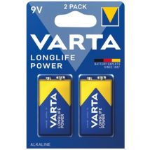 Longlife Power 9V Bli 2 Pile 6LR61 (9V) alcaline(s) 580 mAh 9 v 2 pc(s) - Varta