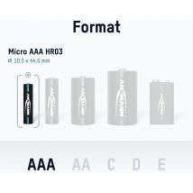ANSMANN Piles rechargeables Micro AAA 1050 mAh NiMH 1,2 V (lot de 4)