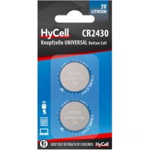 Piles bouton CR2430 3V 275 mAh (Lot de 2) - Hycell