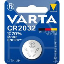 1 pile bouton CR2032 Lithium 3V - 6032101401 - Ce produit de marque est neuf. - Varta