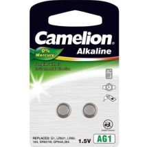 Camelion - AG1 Batteria a bottone lr 60 Alcalina/manganese 14 mAh 1.5 v 2 pz. (12050201)