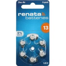 Pile bouton za 13 zinc-air Renata 305 mAh 1.4 v 6 pc(s)